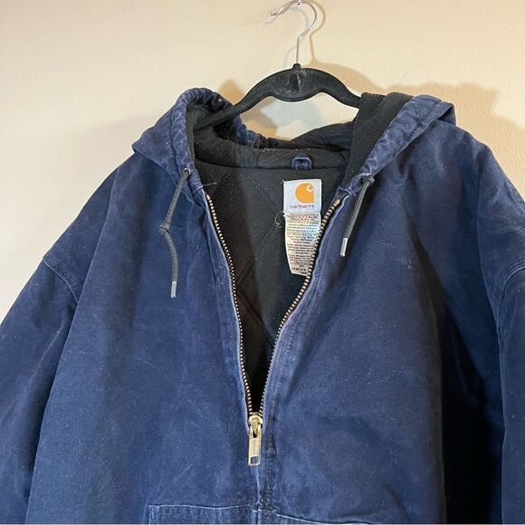 Carhartt Men’s Blue Canvas Duck J 130 MDT Jacket 4XL - Picture 2 of 7